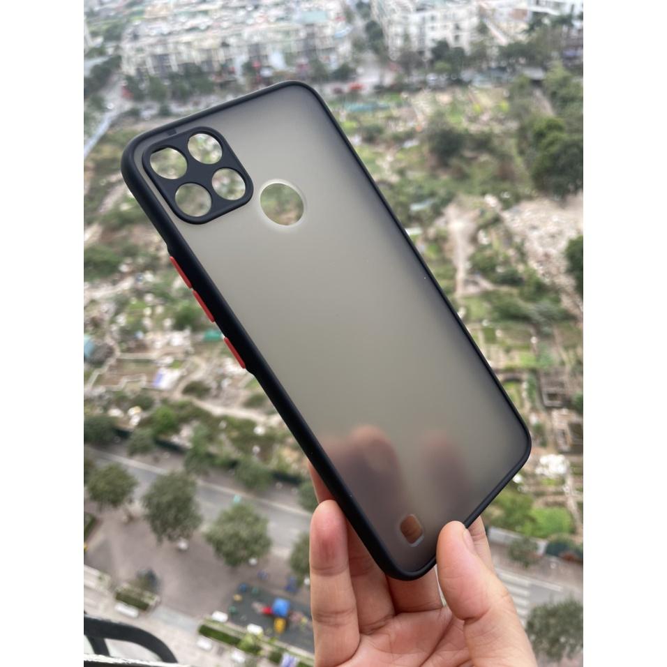 Ốp lưng nhám mờ cho Realme C21Y viền dẻo đen bảo vệ camera