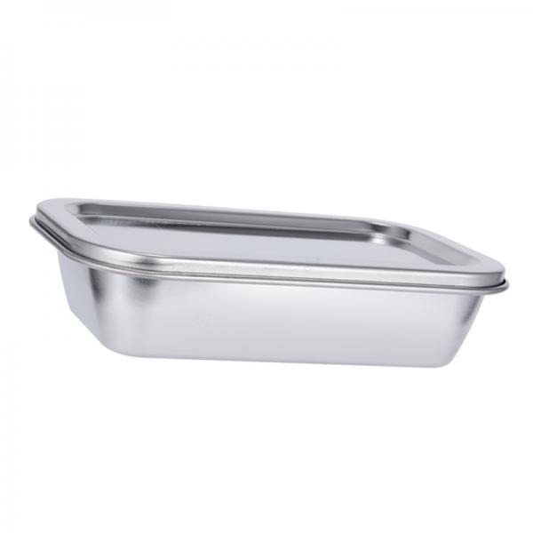 3X Stainless Steel Kitchen Food Crisper Containers Fresh Storage Box Rectangle