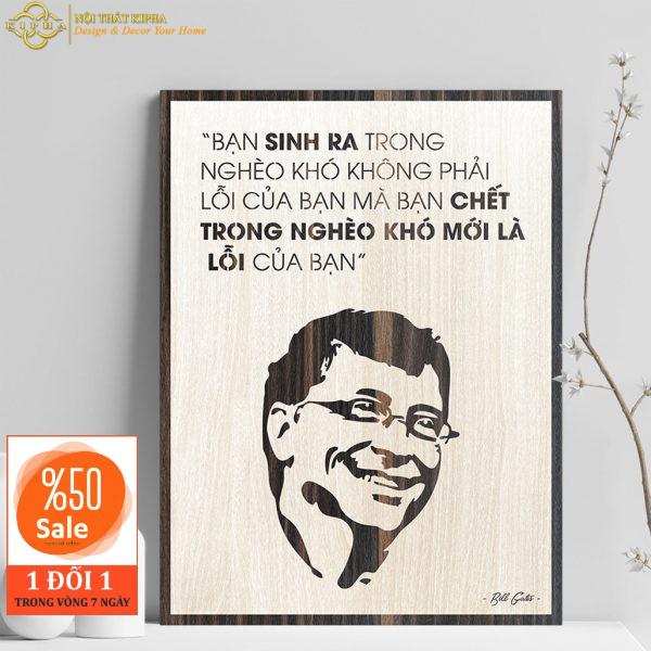 Tranh Gỗ treo tường Slogan câu nói hay truyền cảm hứng trong công việc Hot nhất của các Danh Nhân Thế Giới