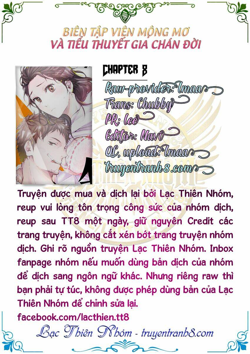 biên tập viên mộng mơ và tiểu thuyết gia chán đời chapter 8 5