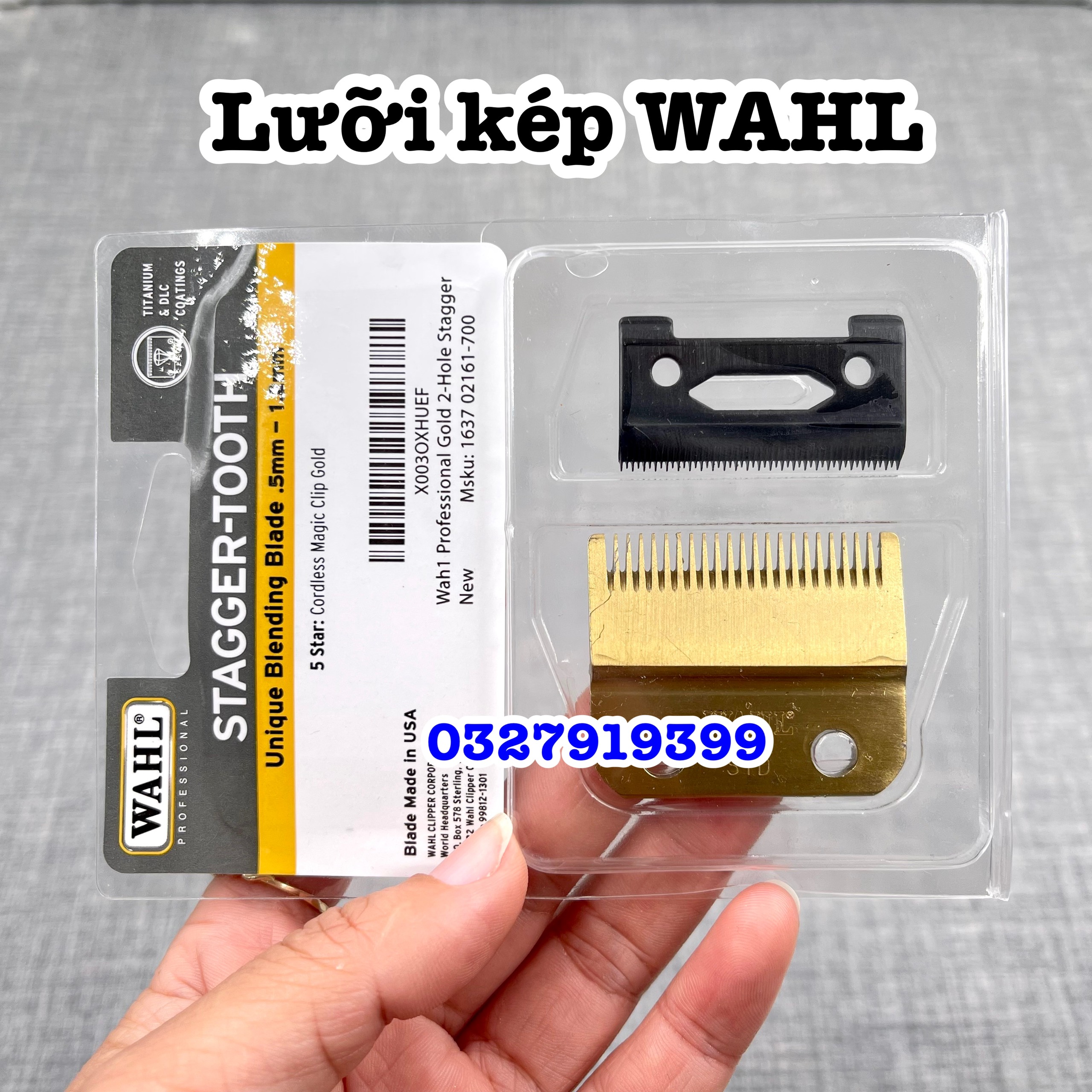 Lưỡi tông đơ WAHL - lưỡi kép mài chuốt