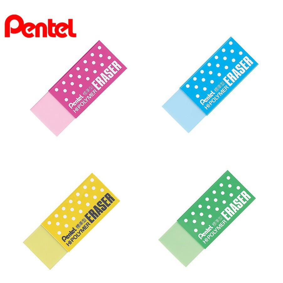 Tẩy Chì Nhiều Màu SIÊU SẠCH Cao Cấp Pentel Hi-Polymer ZEH-05CME | Tẩy Sạch, Ít Bụi, Ít Độc Hại