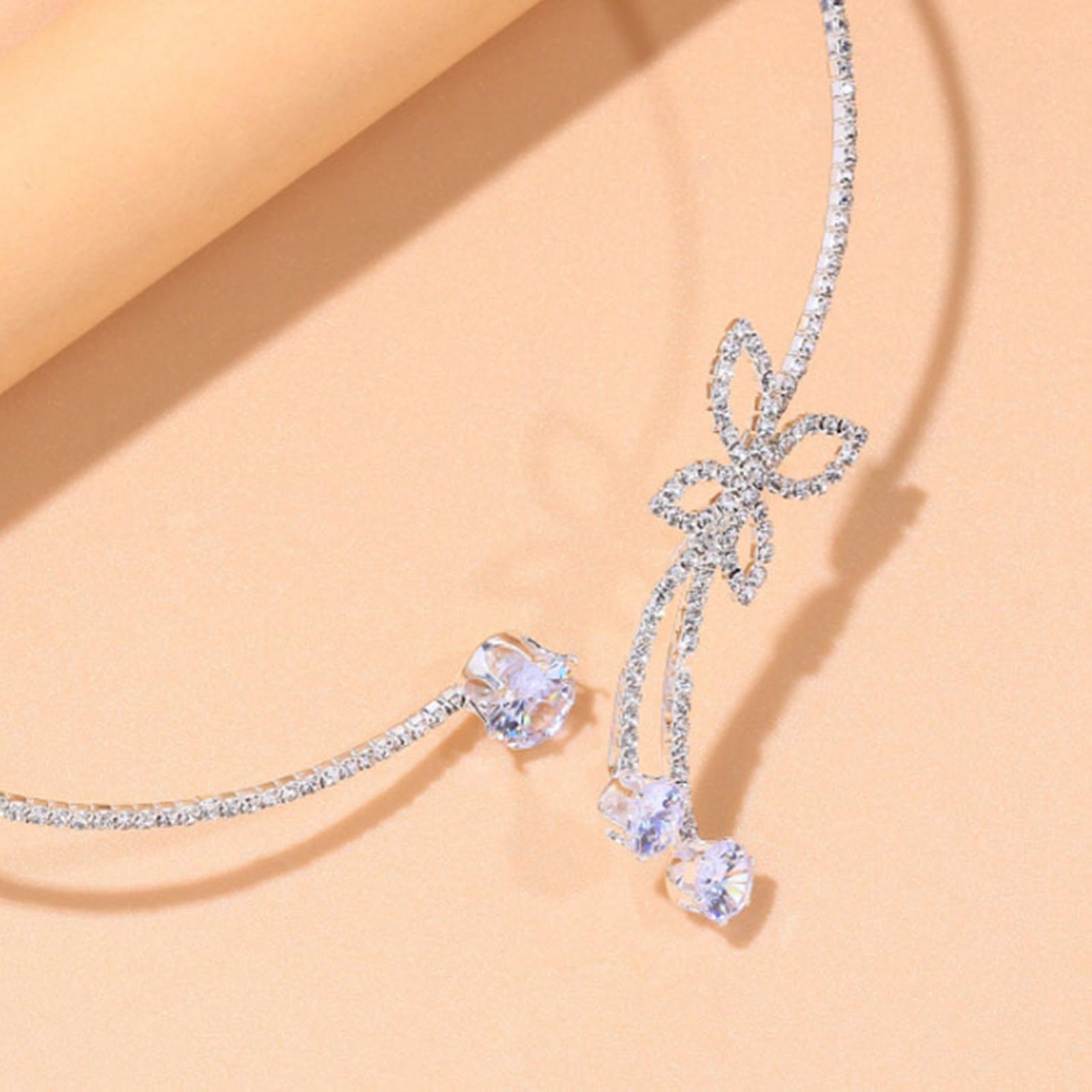 Creative Rhinestone Open Choker Necklace Luxury Gift fashion