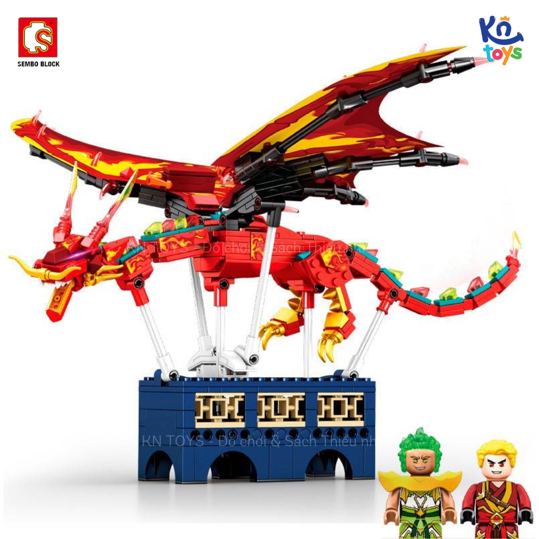 Đồ chơi lắp ráp, xếp hình SEMBO BLOCK 206035 - Chú Rồng Mạnh Mẽ