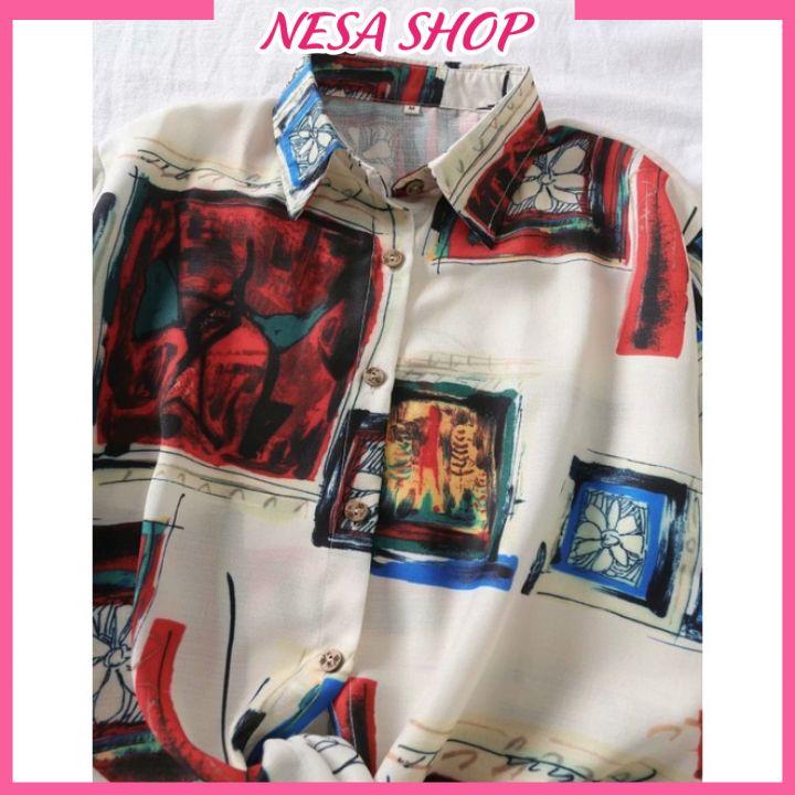 Áo sơ mi unisex, dáng ulzzang mặc cặp, nhóm, chất liệu Đũi trơn mềm mát, áo form rộng tay lỡ cổ bẻ, in 3D-HÌNH Ô TRANH