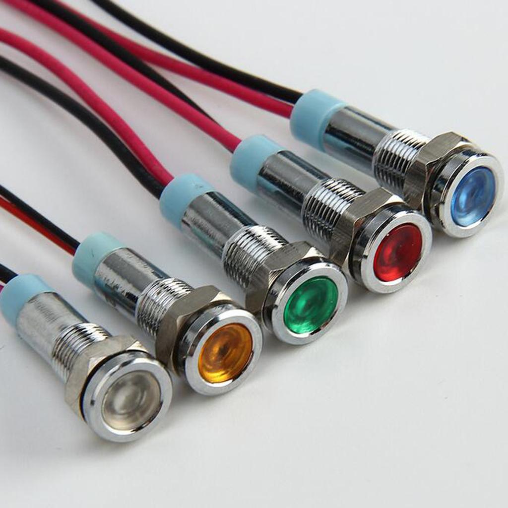 2x 6mm 12V Signal Power Supply LED