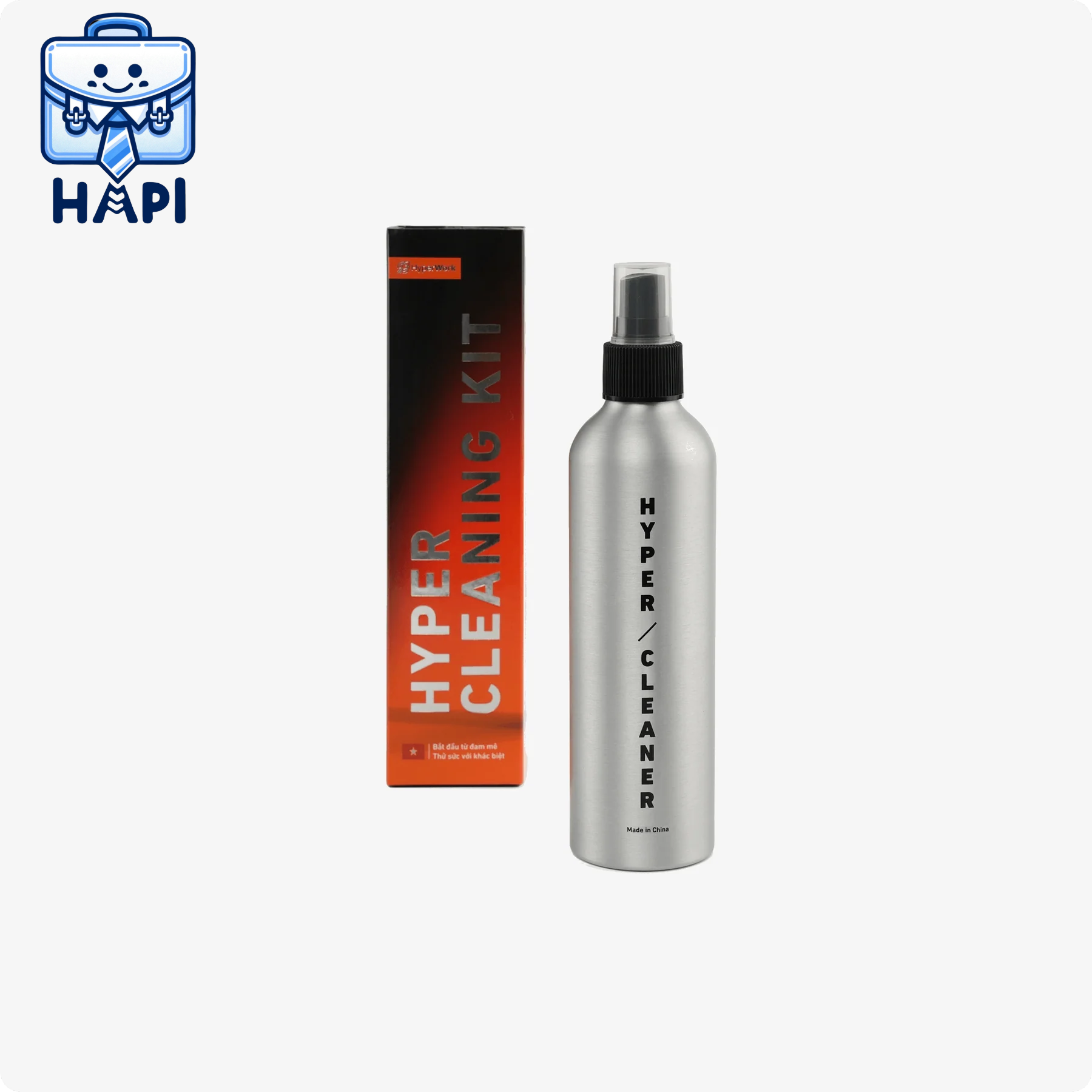 Chai vệ sinh màn hình hàng chính hãng HyperWork Hyper Cleaning HPW-C02 tăng hiệu quả làm sạch, không gây kích ứng da