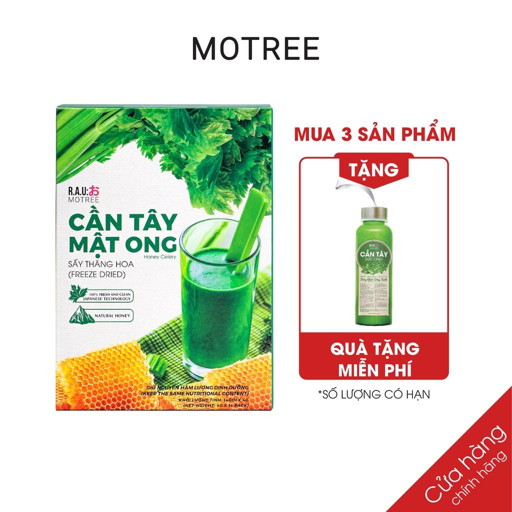 Cần Tây Mât Ong Motree Bột Cần Tây Mật Ong Hỗ Trợ Giảm Cân An Toàn Tại Nhà Không Cần Ăn Kiêng Hộp - 14 Gói