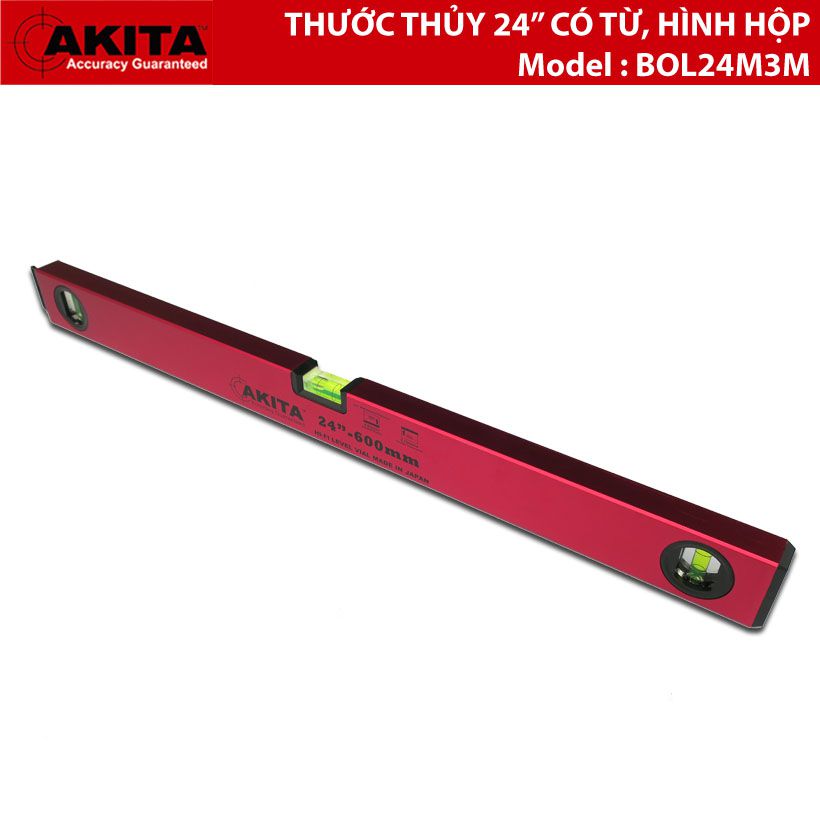 Thước thủy từ tính có vạch chia Akita