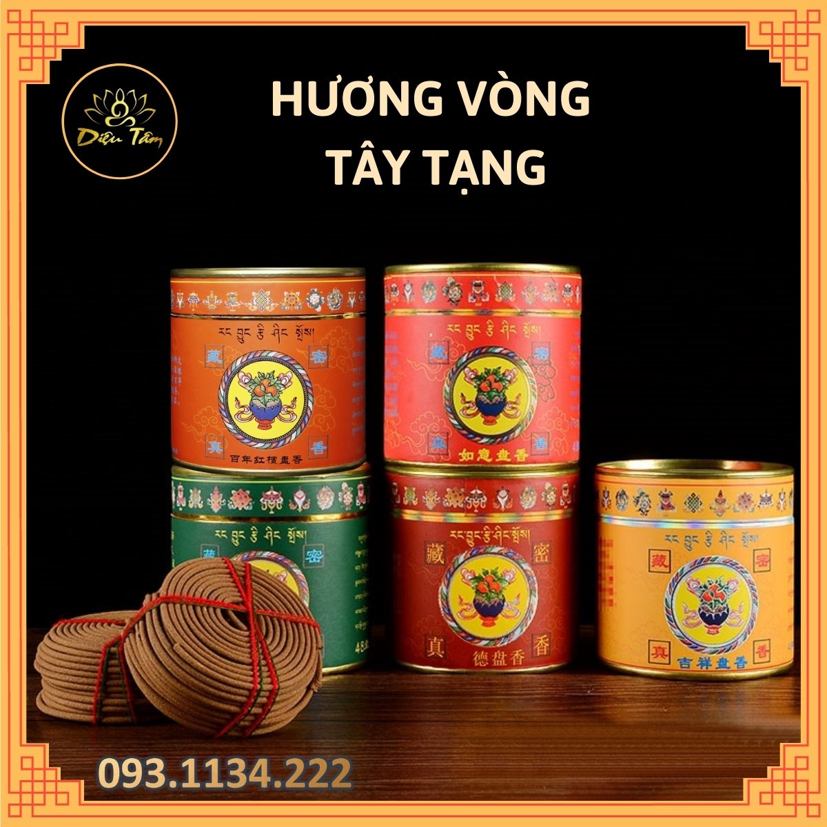 Trầm hương hương vòng Tây Tạng, thành phần nhang trầm hương sạch và thảo dược xông nhà đồ thờ cúng phong thủy