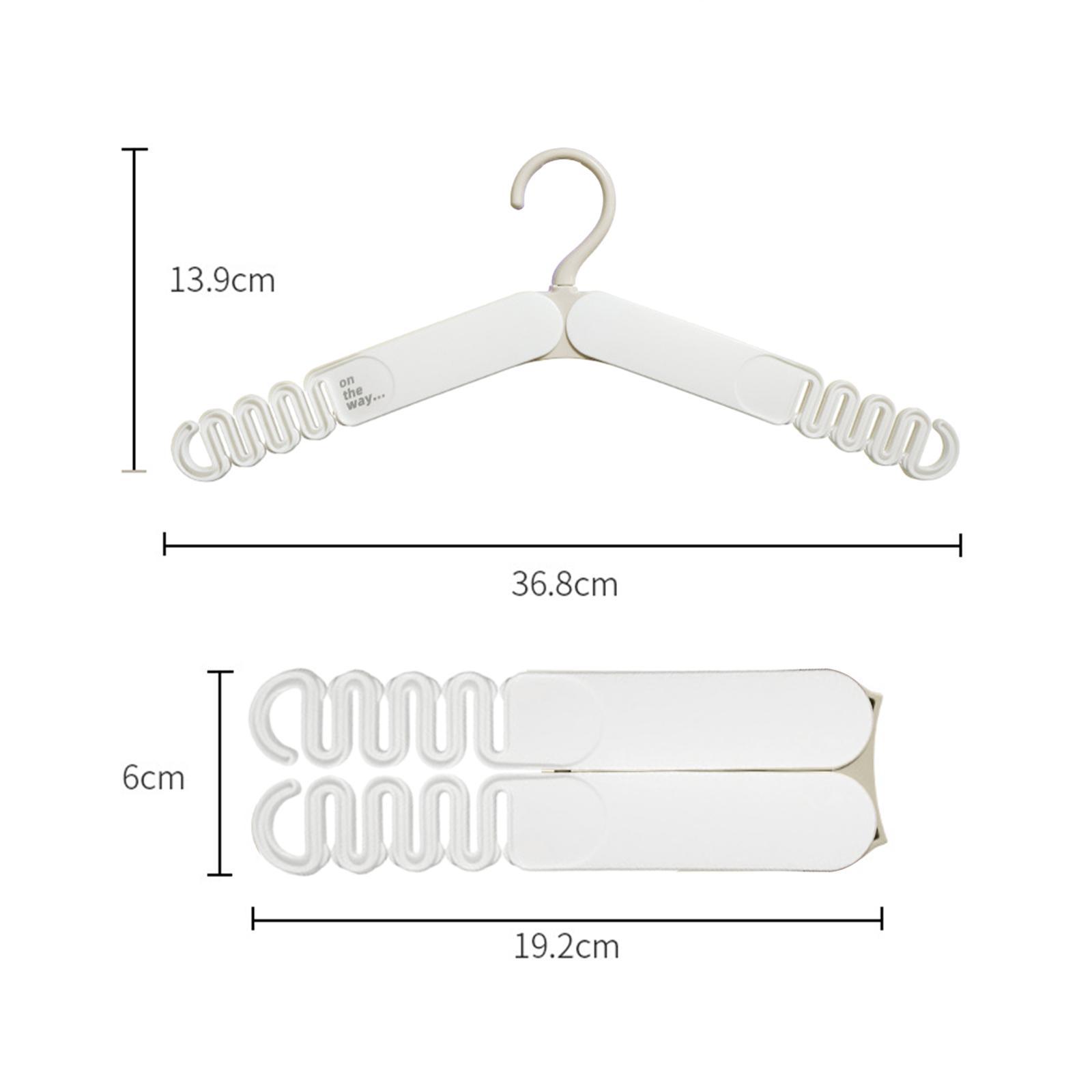 Foldable Travel Hanger Non Slip Collapsible Hanger for Clothing Dress Shirts