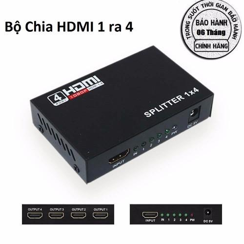 Hub HDMI - Bộ Chia HDMI 1 Ra 4 cho PC,DVD,PS4,TV