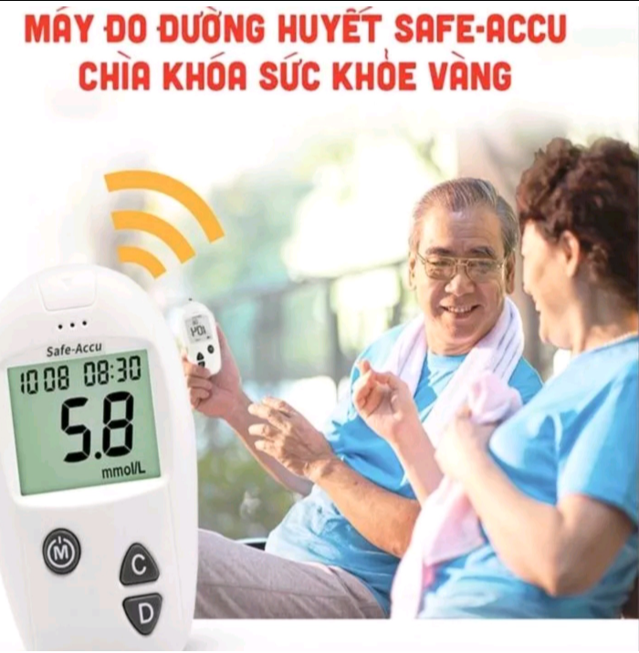 1 máy đo đường huyết kiểm tra tiểu đường nhỏ gọn rất tiện dụng hàng chất lượng