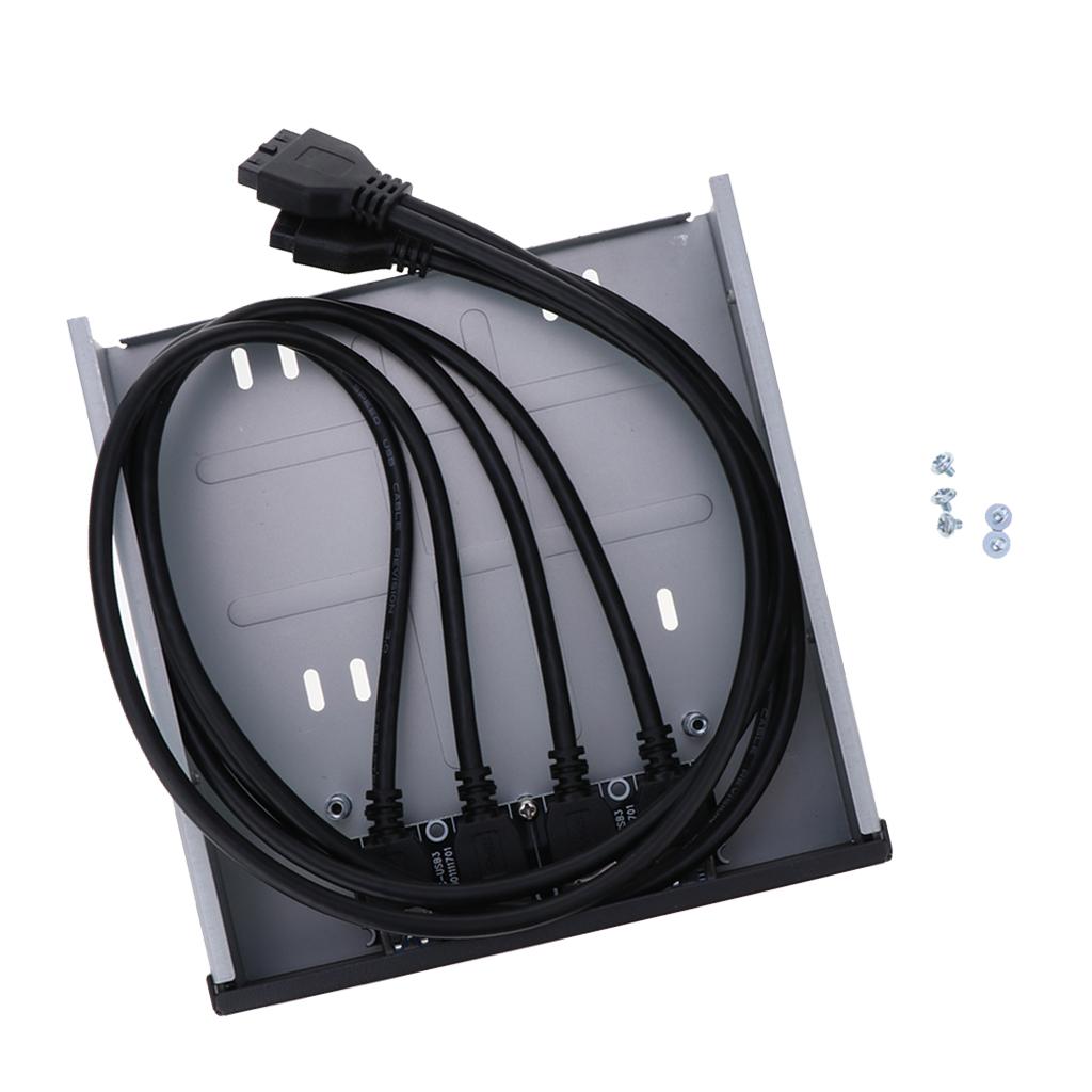 20/19 Pin Đầu Bảng Điều Khiển Phía Trước Để Âm Thanh Loại C USB 3.0 Một Hub 4 Cổng