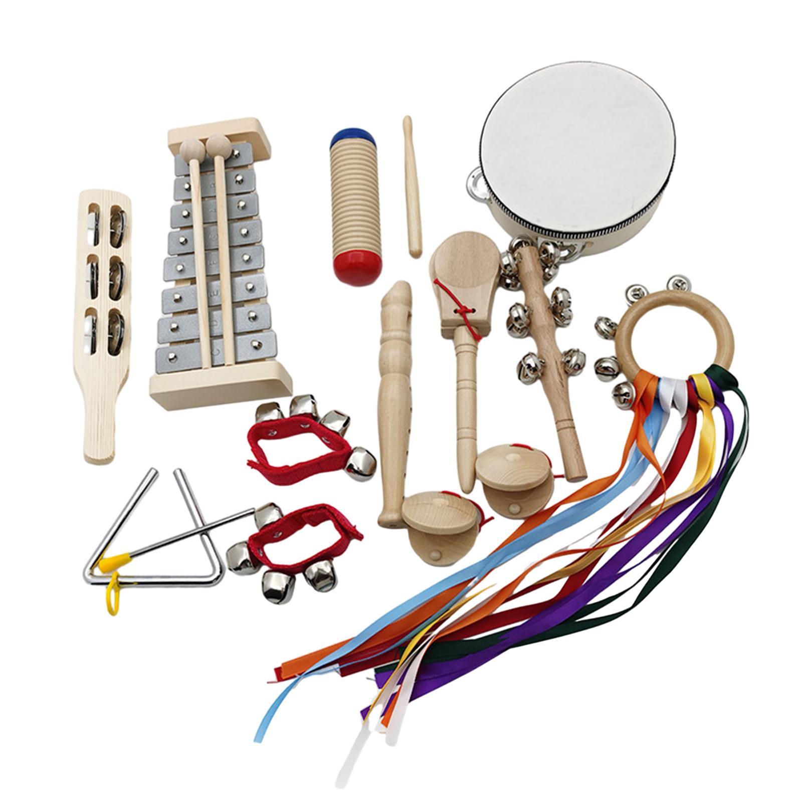 Montessori Toy Wooden Percussion Instruments for Kids Children Professionals
