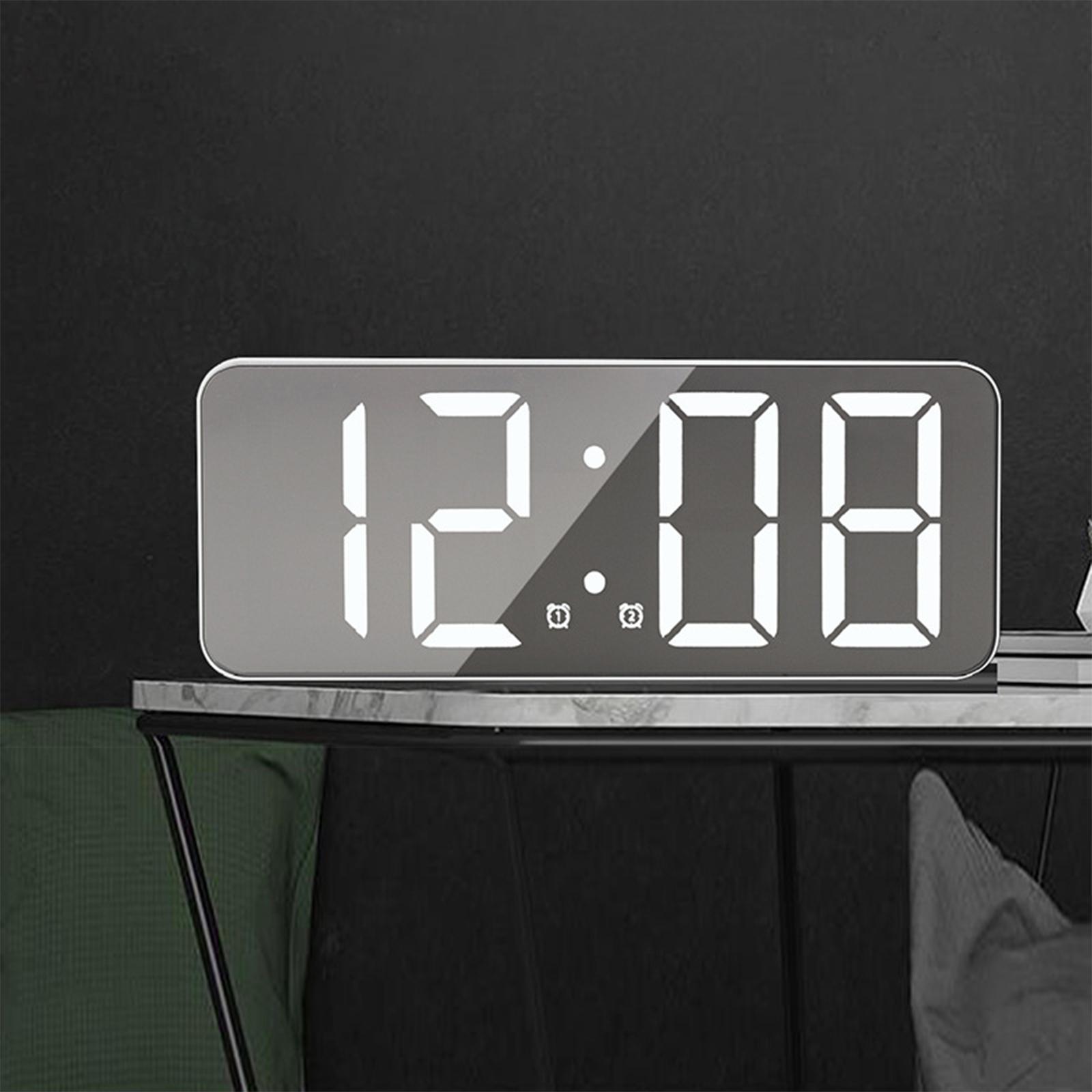 Desktop Clock LED Digital Clock Large Screen Display