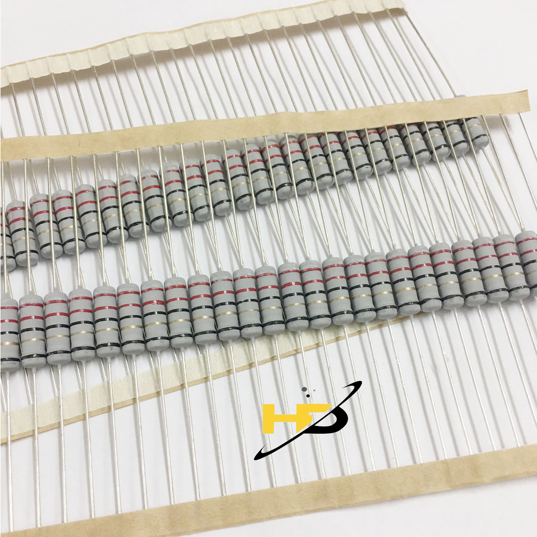 Bộ 20 Con Điện Trở Công Suất 22R 2W 5% Chân Đồng Đóng Dây