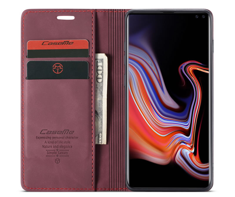 Bao da cao cấp dành cho SamSung Galaxy S10 5G dạng ví chính hãng Caseme - Hàng Nhập Khẩu