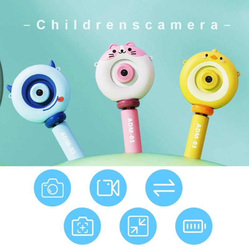 S8 Cartoon Camera Kid Máy ảnh kỹ thuật số Đồ chơi giáo dục Món quà Giáng sinh cho trẻ em Màu sắc: Y