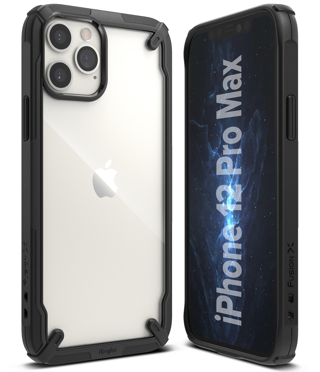 Ốp lưng chống sốc hàng hiệu Ringke Fusion X cho iPhone 12 Series - Hàng nhập khẩu