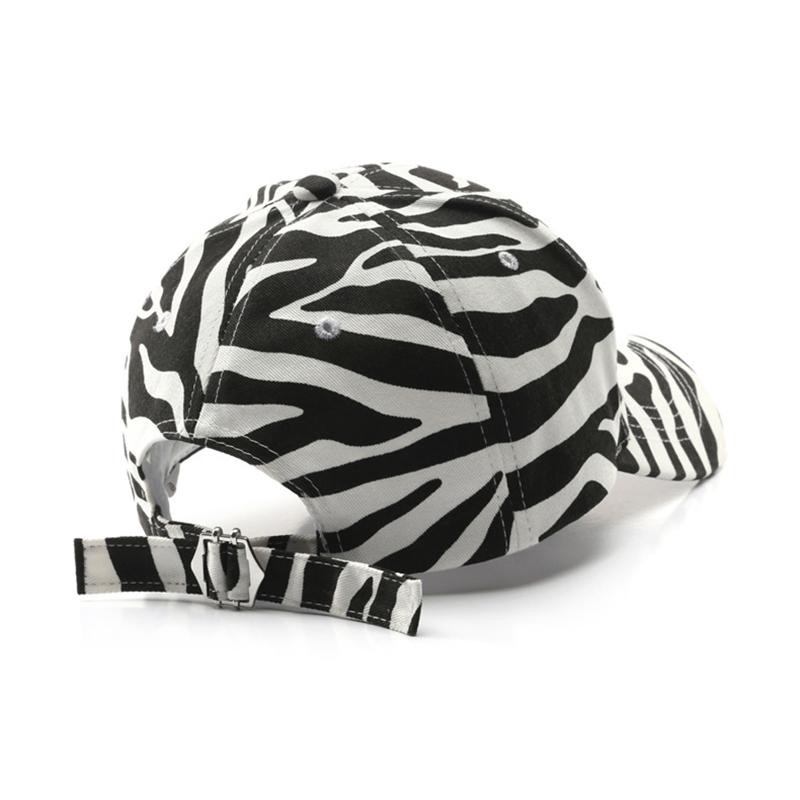 Kunems Fashion Zebra Strip Bóng chày Sọc cho phụ nữ và nam giới Cotton Cotton Mũ bảo vệ nắng ngoài trời Snapback Mũ unisex Color: Brown Size: Adjustable