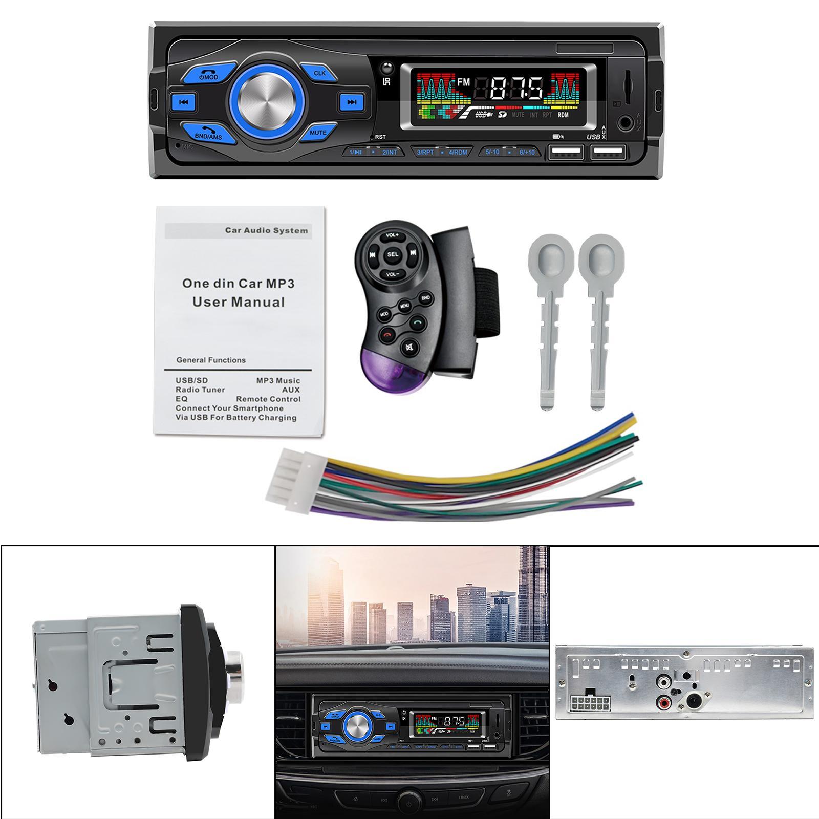 Car Stereo  1 Din   Output Receiver Hands-  for