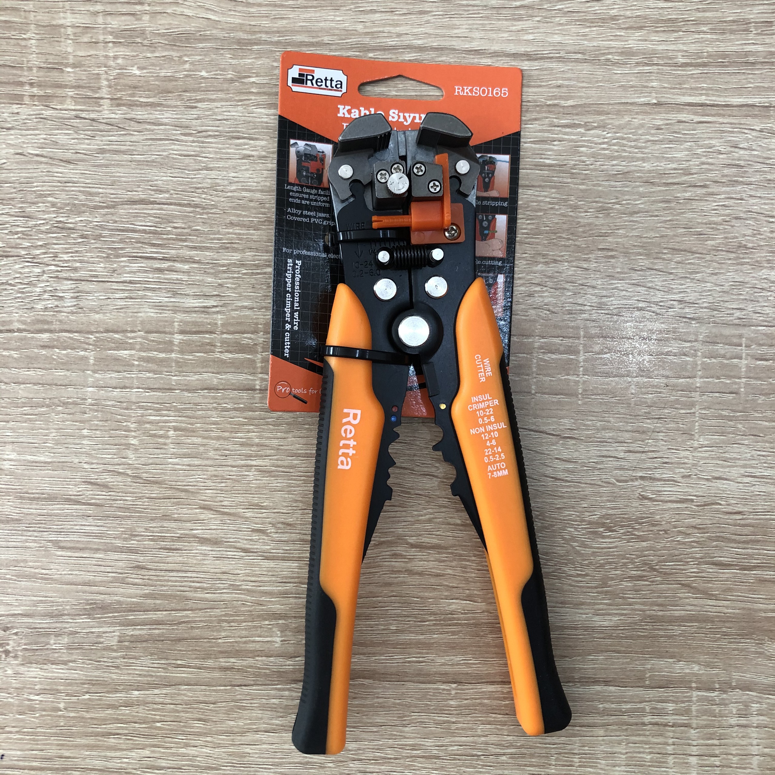Kìm tuốt dây thông minh 205mm Retta - RKS0165