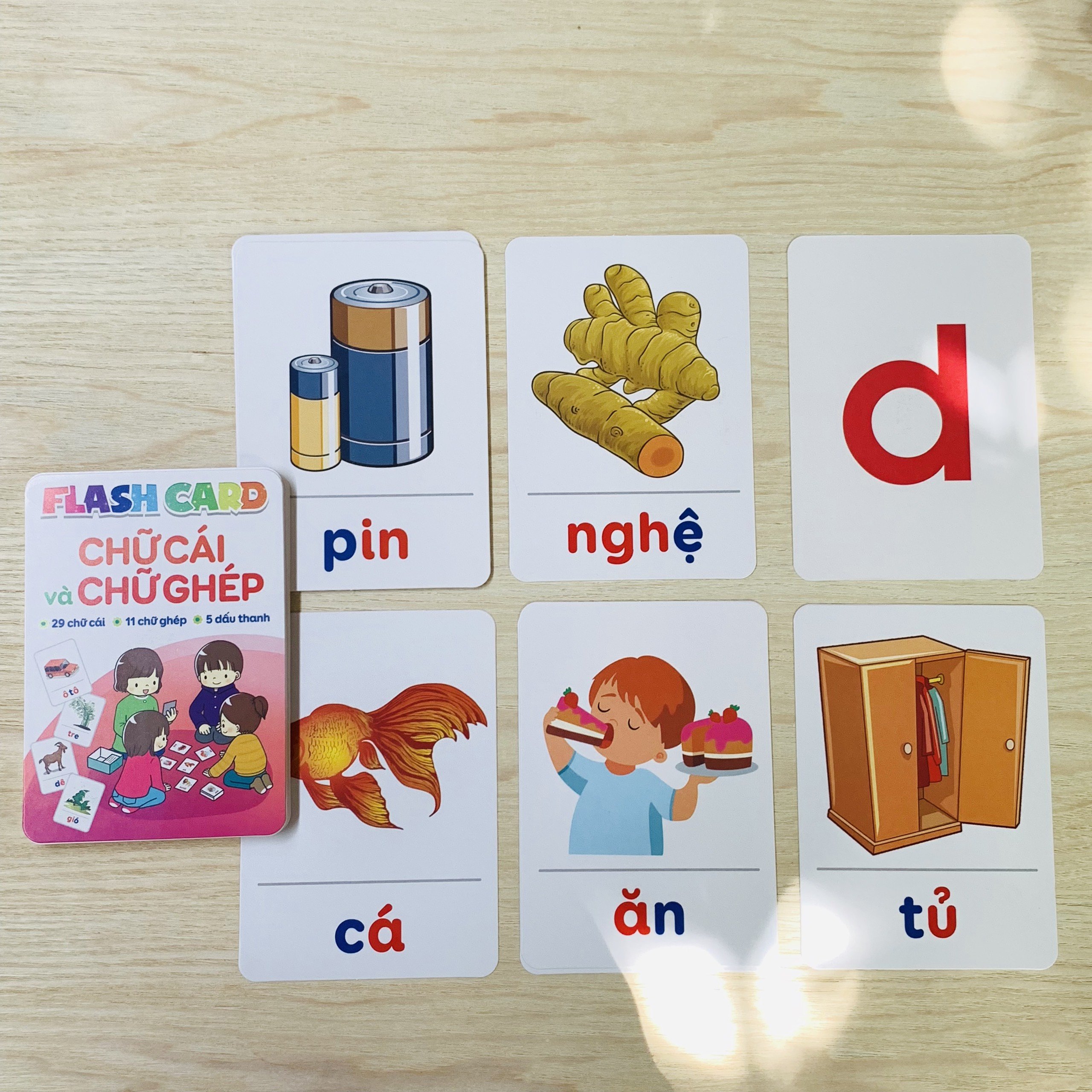 Thẻ Học Thông Minh Flashcard Chữ Cái Và Chữ Ghép Kèm Dấu Cho Bé Nhận Biết Tiếng Việt Và Học Ghép Chữ