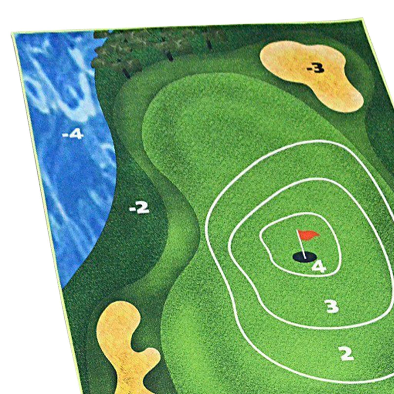 Golf Game Mat Golf Game Set Practice Mat with Chipping Mat Golf Training Aid