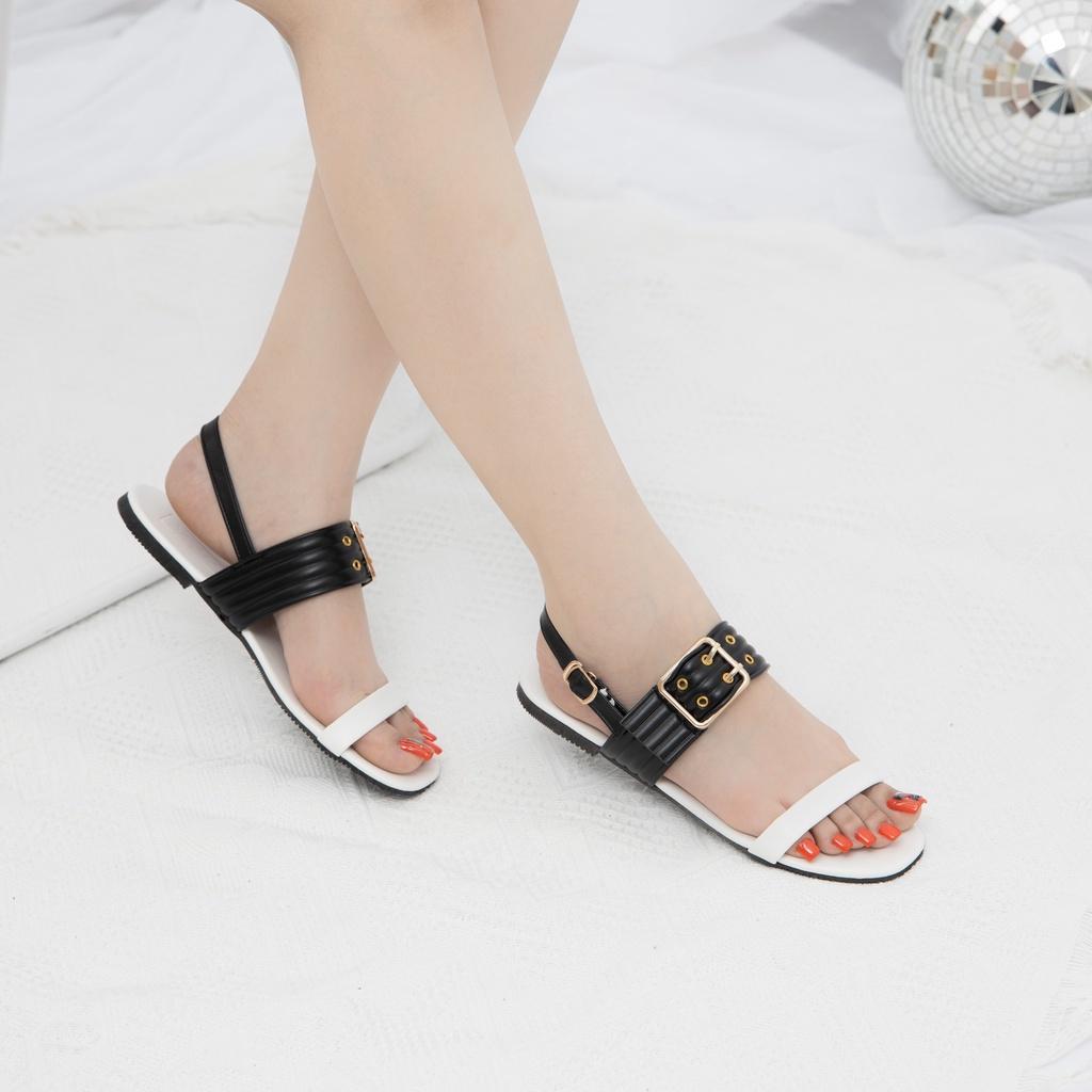 Giày Sandal Nữ thời trang MWC sandal phối khóa cách điệu cá tính thời thượng siêu hot NUSD- 2879