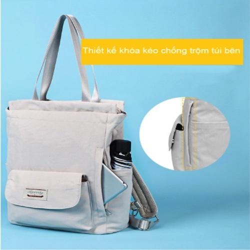 Balô túi quai xách Aprily Oxford đa năng chống nước có cổng USB hỗ trợ sạc pin ️ FREESHIP ️
