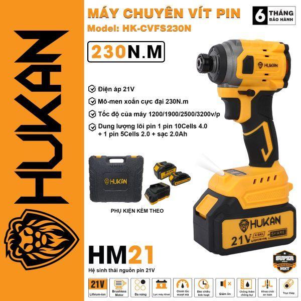 MÁY CHUYÊN VÍT 230NM HK-CVFS230N HUKAN (2 PIN + 1 SẠC) - HÀNG CHÍNH HÃNG