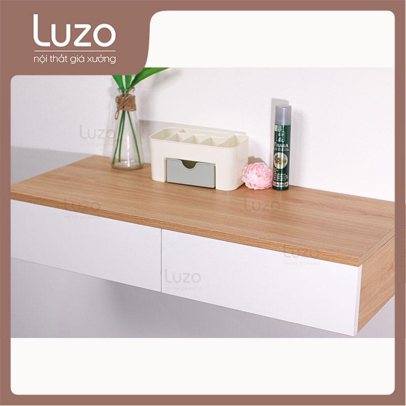 Bàn trang điểm treo tường gỗ MDF nhập khẩu Malaysia phong cách Hàn Quốc BTD TT2 -- Luzo Home