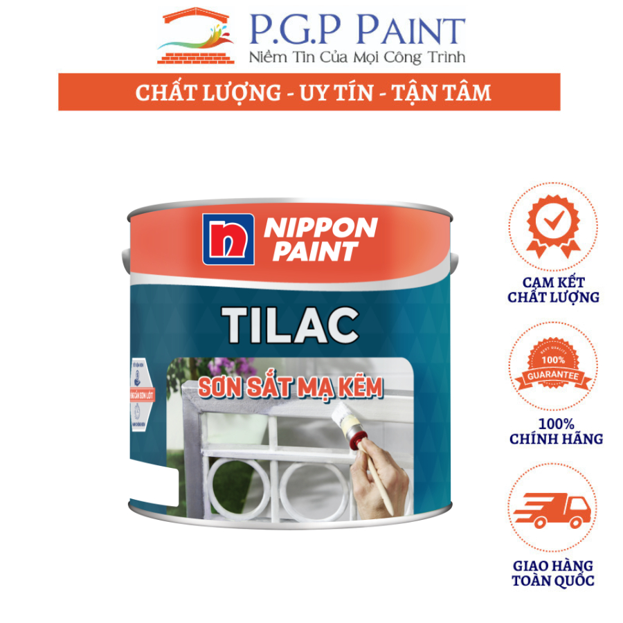 Sơn Sắt Mạ Kẽm Tilac 2IN1: MK 001, MK 002, MK 005, MK 006, MK 007, MK 008, MK 009, MK 010, MK 011, MK 012, MK 016, MK 017, MK 018, MK 019