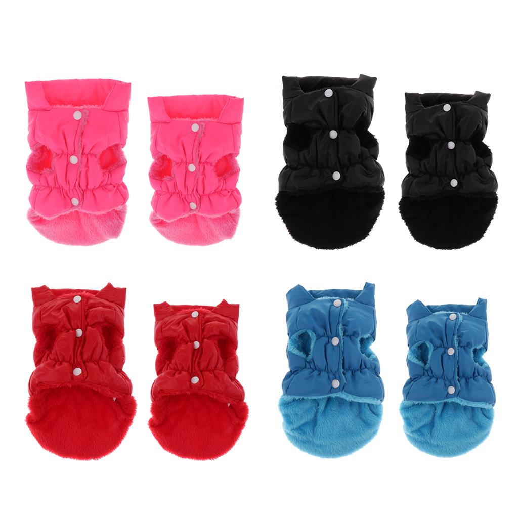 Dog Cat Vest Cotton Cute Cartoon Vest Puppy Pet Winter Clothes Apparel for Medium to Large Dogs