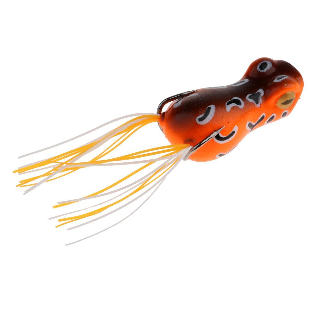 2xTopwater Frog Fishing Lure Crankbaits Saltwater Freshwater Baits And Hooks