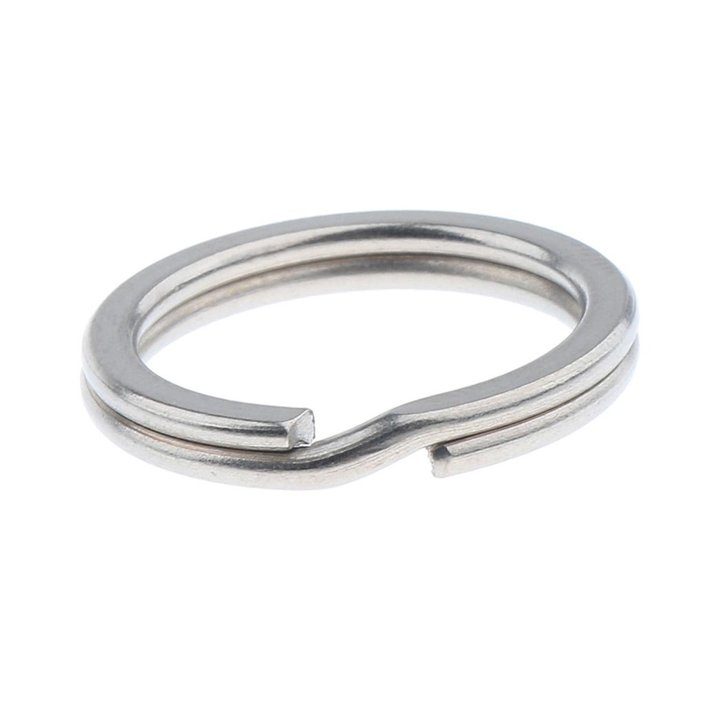 Titanium Key Ring Pocket Tool Mini Split Keychain Circle Clip