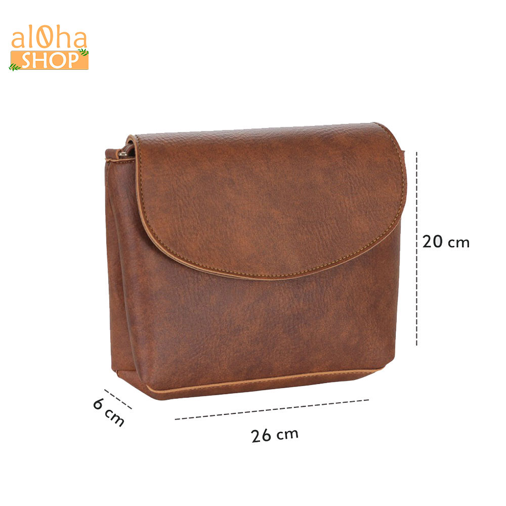 Túi đeo chéo, đeo vai nữ T0131 Basic mini da cao cấp chống thấm nước, bền bỉ - al0ha Shop