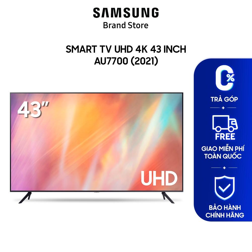 Smart TV Samsung UHD 4K 43 inch AU7700 (2021) - Hàng chính hãng