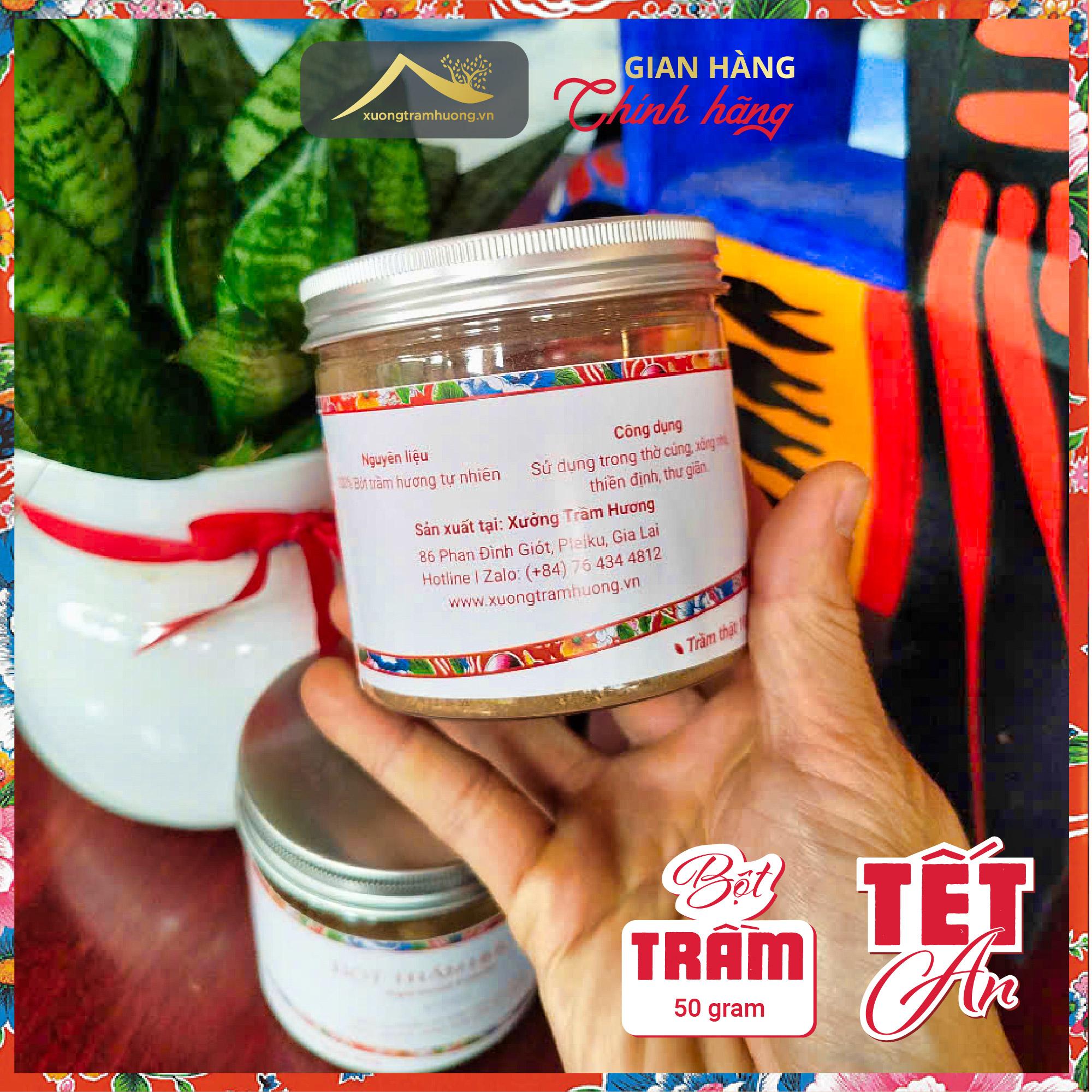 Bột Trầm Hương Nguyên Chất 100% Từ Trầm Khoang Cây >15tuổi Xưởng Trầm Hương Xông Nhà Lễ Tết Thu Hút Tài Lộc