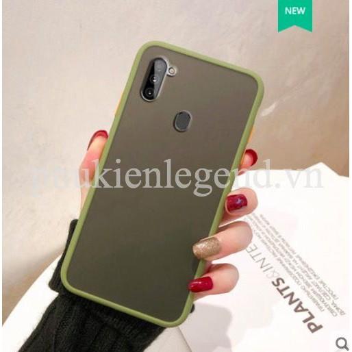 Ốp lưng trong nhám viền màu chống sốc cho SamSung Galaxy A11