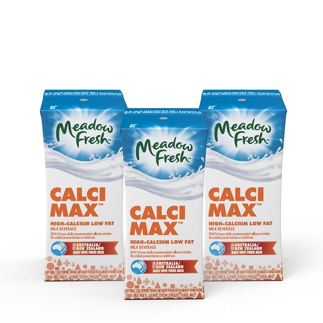 Thùng 24 hộp sữa tươi tiệt trùng Giàu Calci Ít béo Meadow Fresh 200ml/ hộp