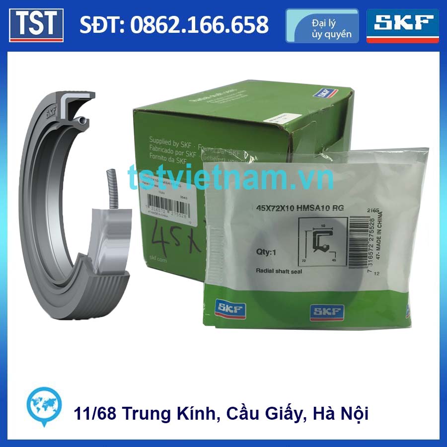 Phớt chắn dầu SKF 45x72x10 HMSA10 RG