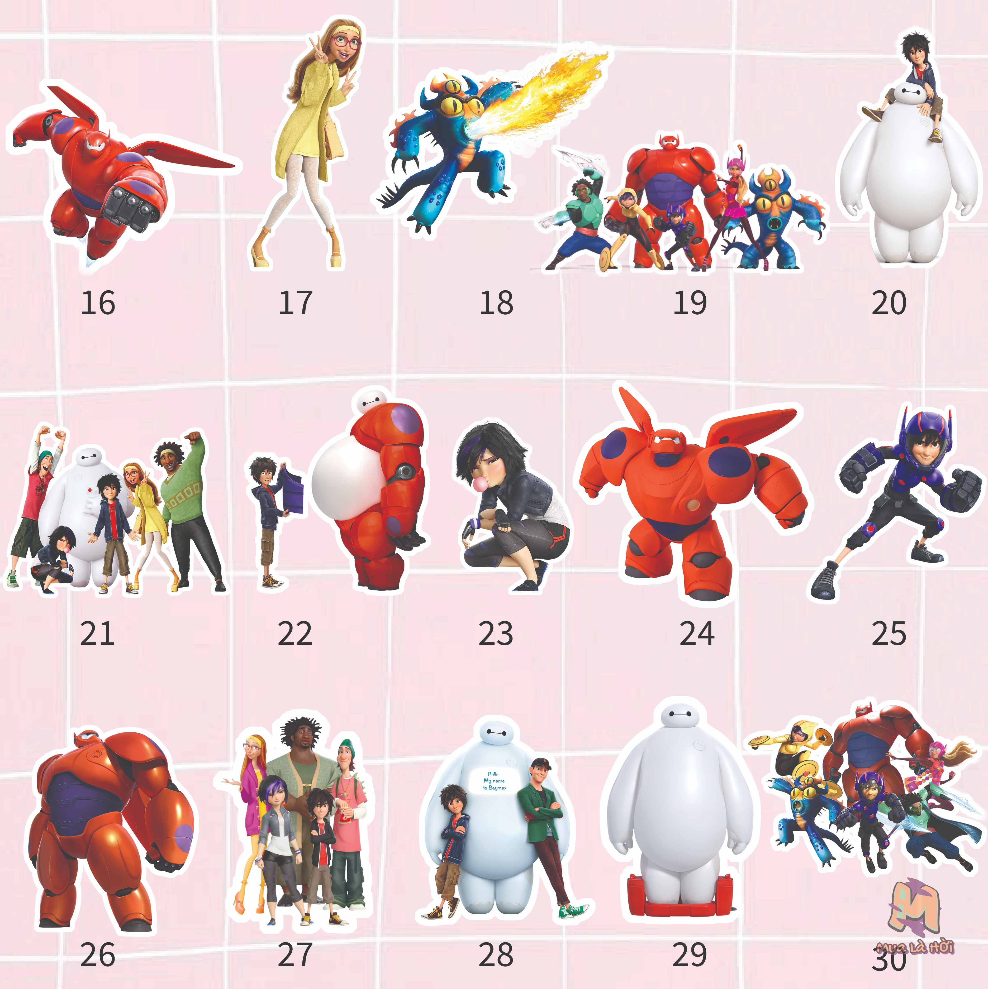 Túi Tote in hình chủ đề Biệt đội big hero 6
