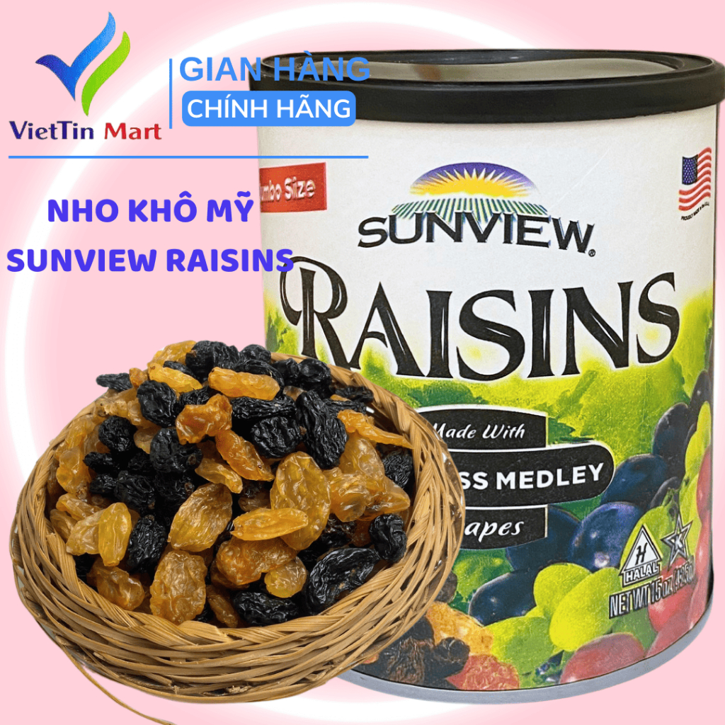 425G Nho Khô Mỹ Sunview Raisins