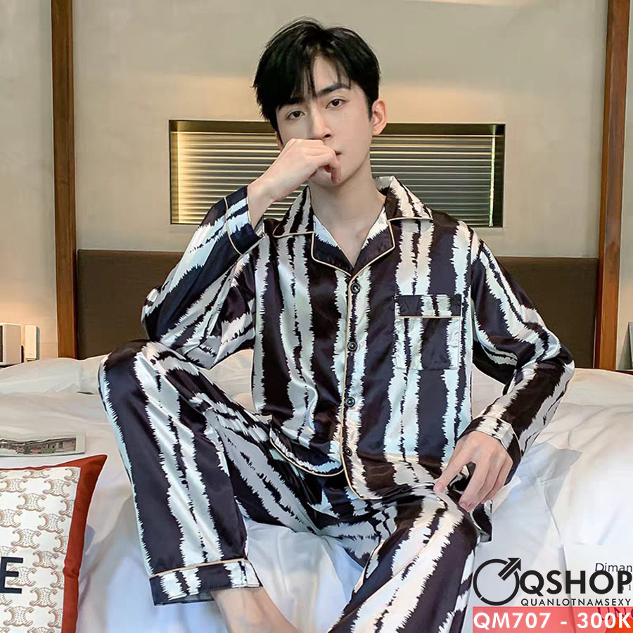 Bộ đồ pijama nam quần dài, tay dài QSHOP QM707