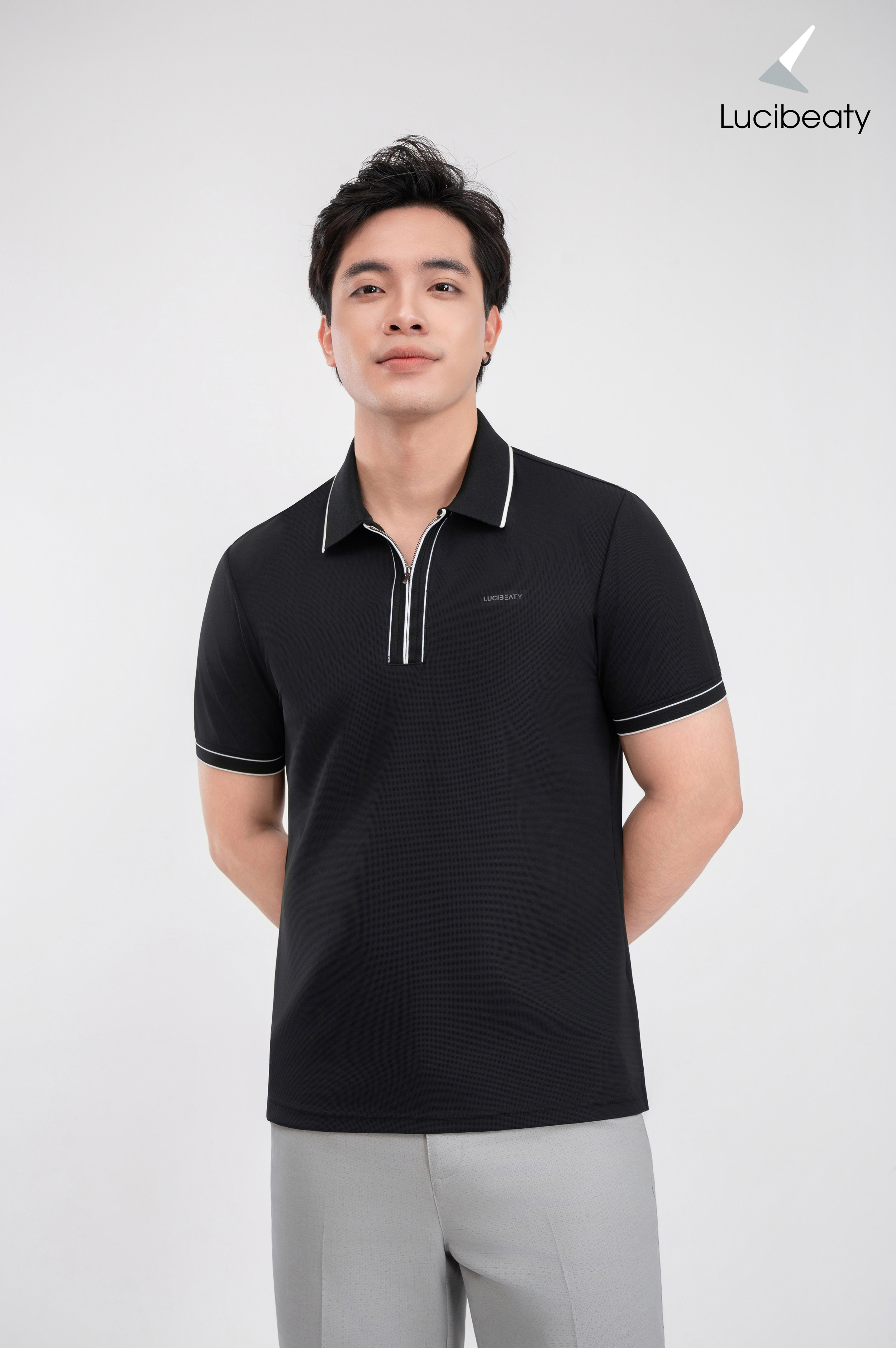 Áo polo nam cao cấp vải Coolmax nhẹ, co giãn tốt, thoáng mát POLO-030