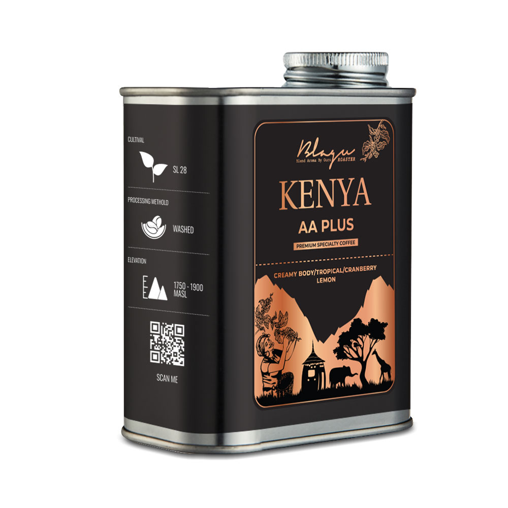 [Premium] Cà Phê Blagu Hạt Arabica cao cấp - Vùng Kenya AA Plus - Light Medium - 250g