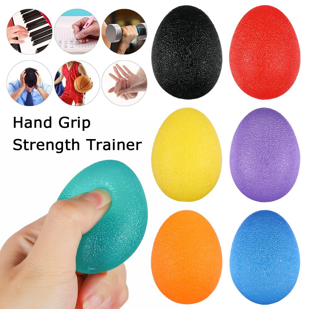 Nắm chặt silicon nóng cho người tập tay cẳng tay, người tập ngón tay, áp lực giảm bóng sức mạnh Color: yellow