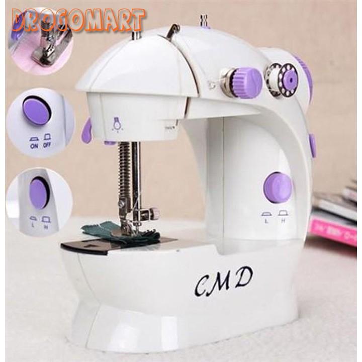 Máy Khâu Mini Gia Đình CMD-202A Tiện Dụng - Máy May Để Bàn + TẶNG KÈM HỘP KIM CHỈ 55 MÓN